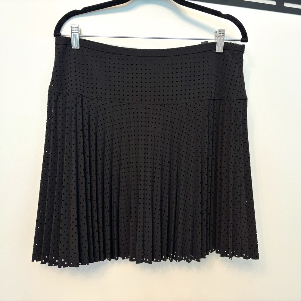 J. Crew Laser Cut Mini Skirt, Black, Size 10